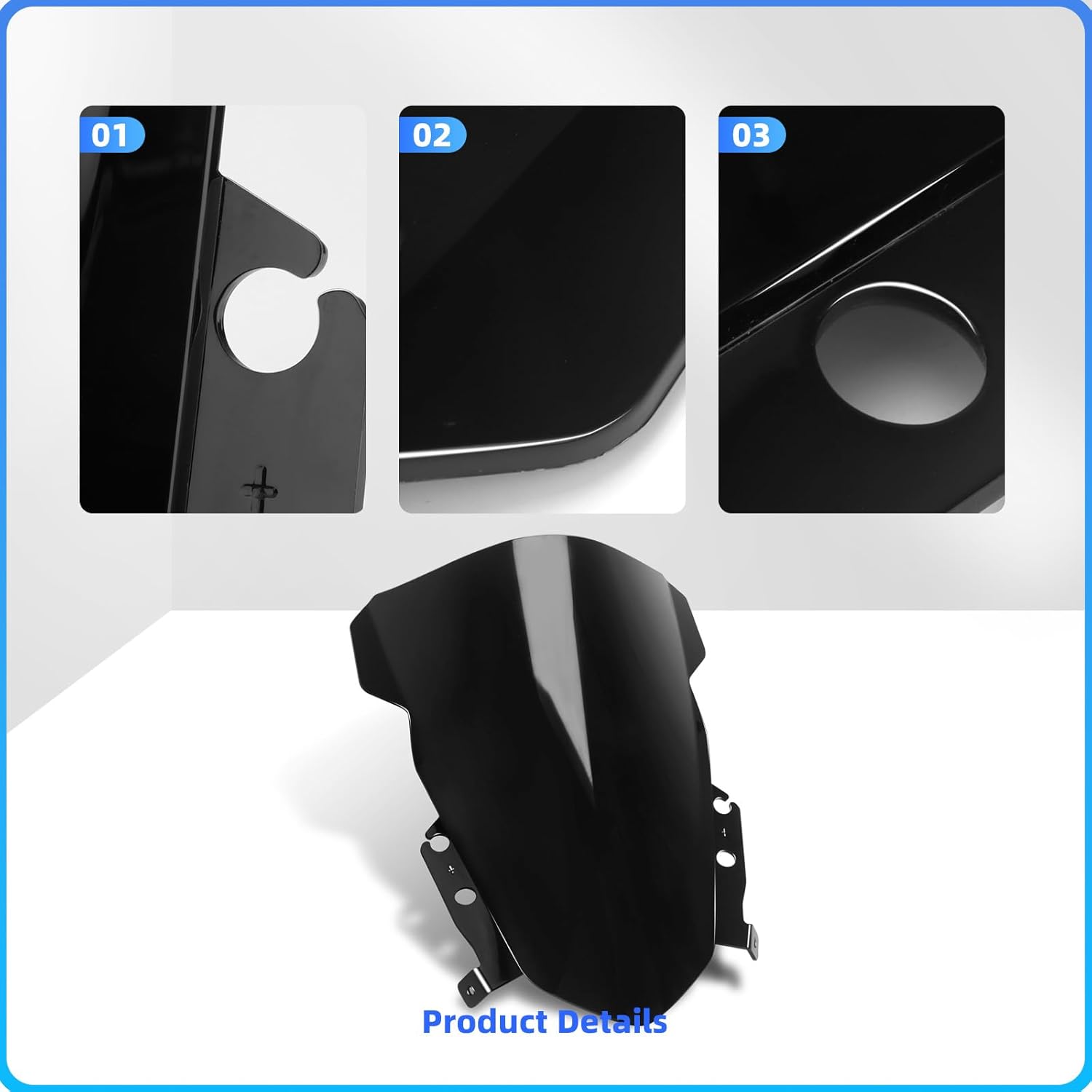 

Motorcycle Windshields For Daytona 660 Windscreen Baffle Wind Deflectors Fairing Kits For Triumph Daytona 660 2024 Windshield Trim