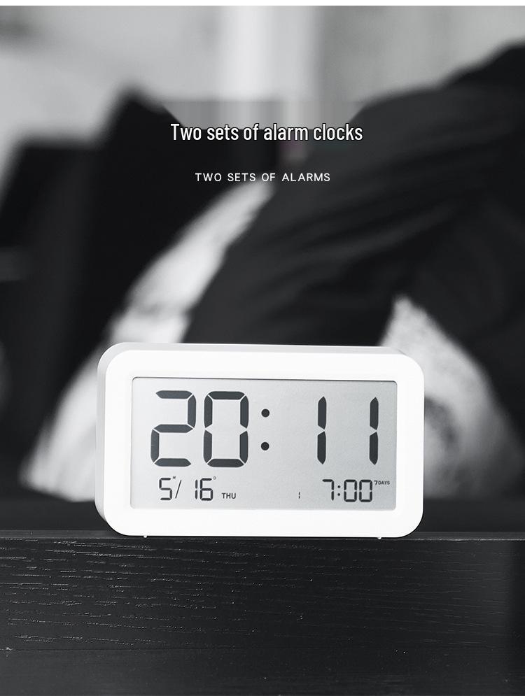 Compact Digital Alarm Clock: Multifunctional Mini Electronic Clock for Bedside or Desk, Ideal for Students (Model Q118)