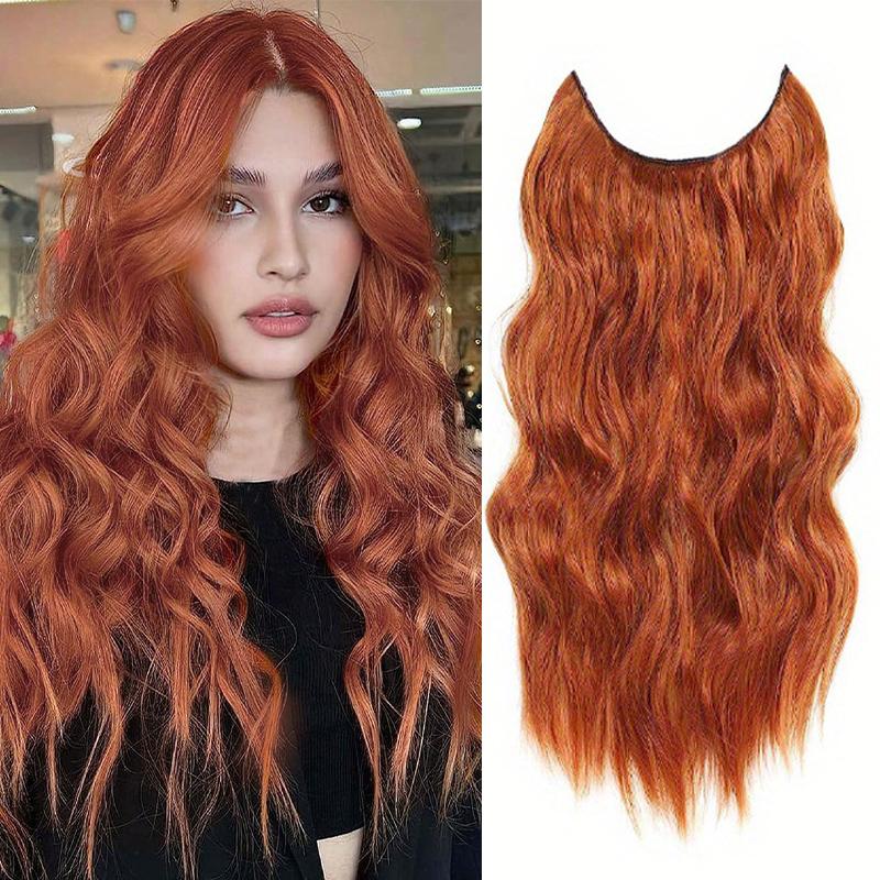 

Парик для наращивания волнистой рыбной нити, термостойкий парик из волокна, натуральный и удобный, подходит для повседневного ношения девушками