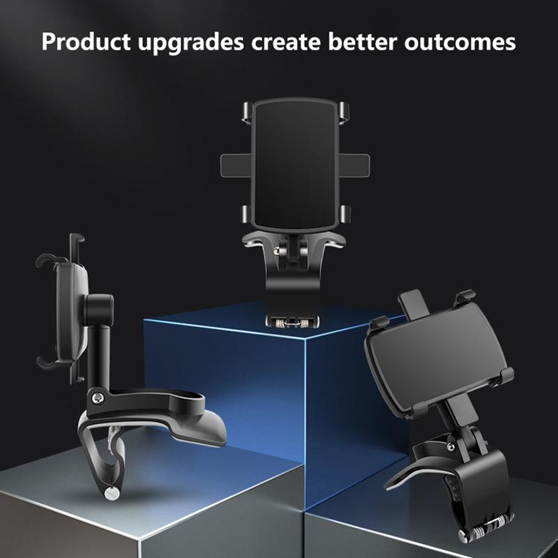 Car Mobile Phone Holder Multi-Function Rotating Instrument Panel Rearview Mirror Navigation Holder Gps Widely Compatible