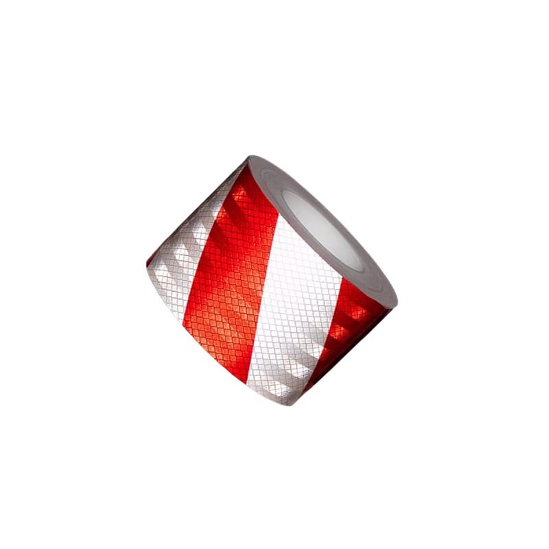 Red and White Reflective Safety Tape