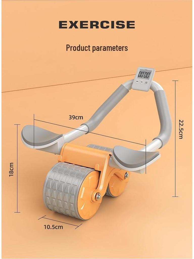 Automatischer Rückfederungs-Bauchroller mit Ellbogenstütze für Männer und Frauen - Schlankheits- und Fitnessgerät