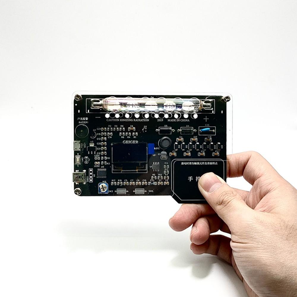 DIY Geiger Counter Kit Module Nuclear Radiation Detector with OLED Display