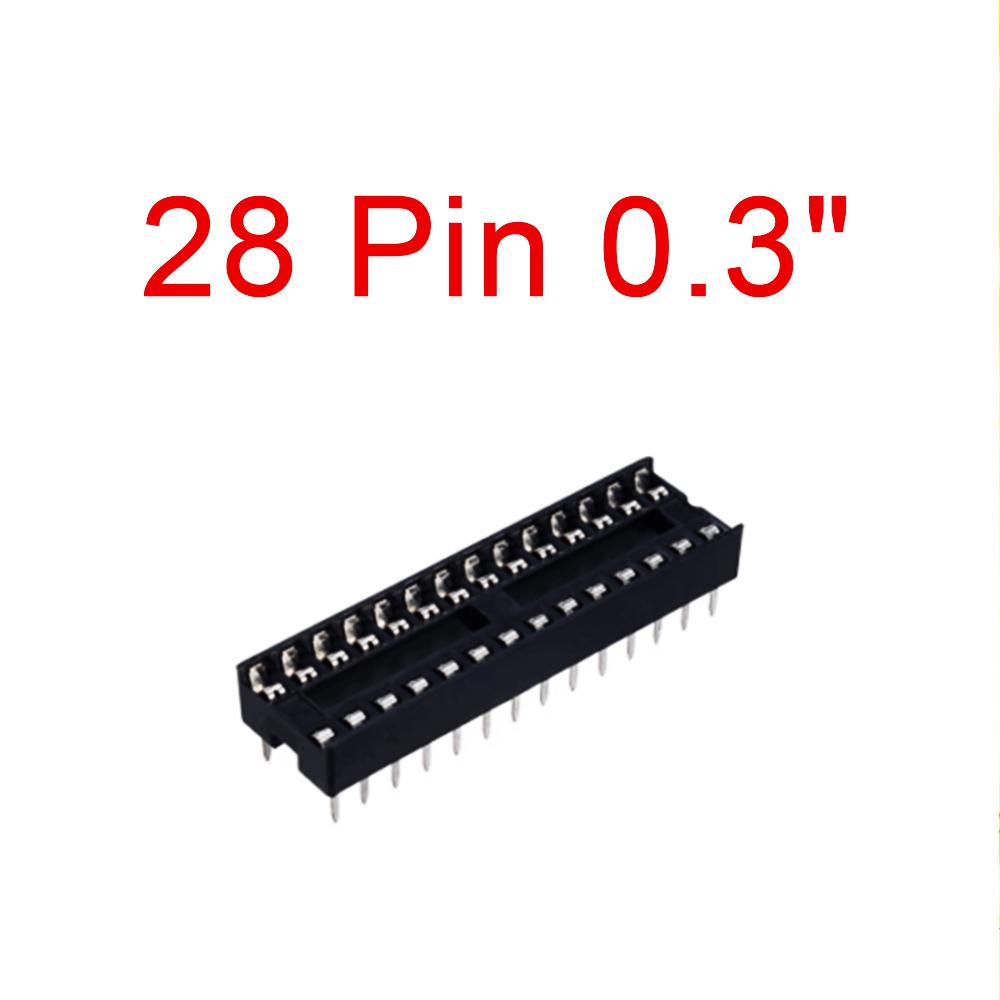 

50PCS DIL / DIP SIP Розетки IC Адаптер Тип припою 6 8 14 16 18 20 24 28 32 40-контактні розетки для друкованої плати Інтегральна схема Тримач 0,3 дюйма 0,6 дюйма шириною