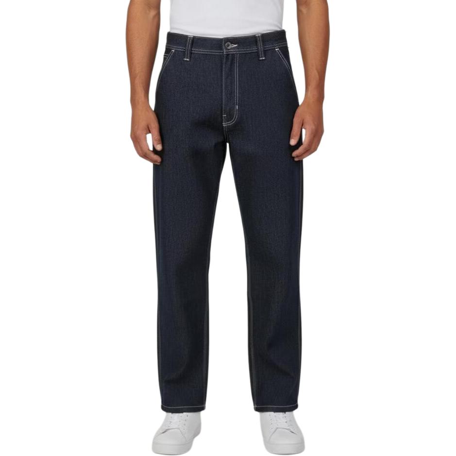 Vans Chore Loose Denim Solid Color Straight Leg Casual Pants Men bottoms VN000T4PAFM XS