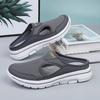 Men Slippers Breathable Mesh Casual Flat Shoes Outdoor Home Lightweigh Solid Slip On Couple Shoes Walking Sport Sandals2025