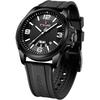 NAVIFORCE Military Analog Waterproof Watch Unisex Silicone Strap Black