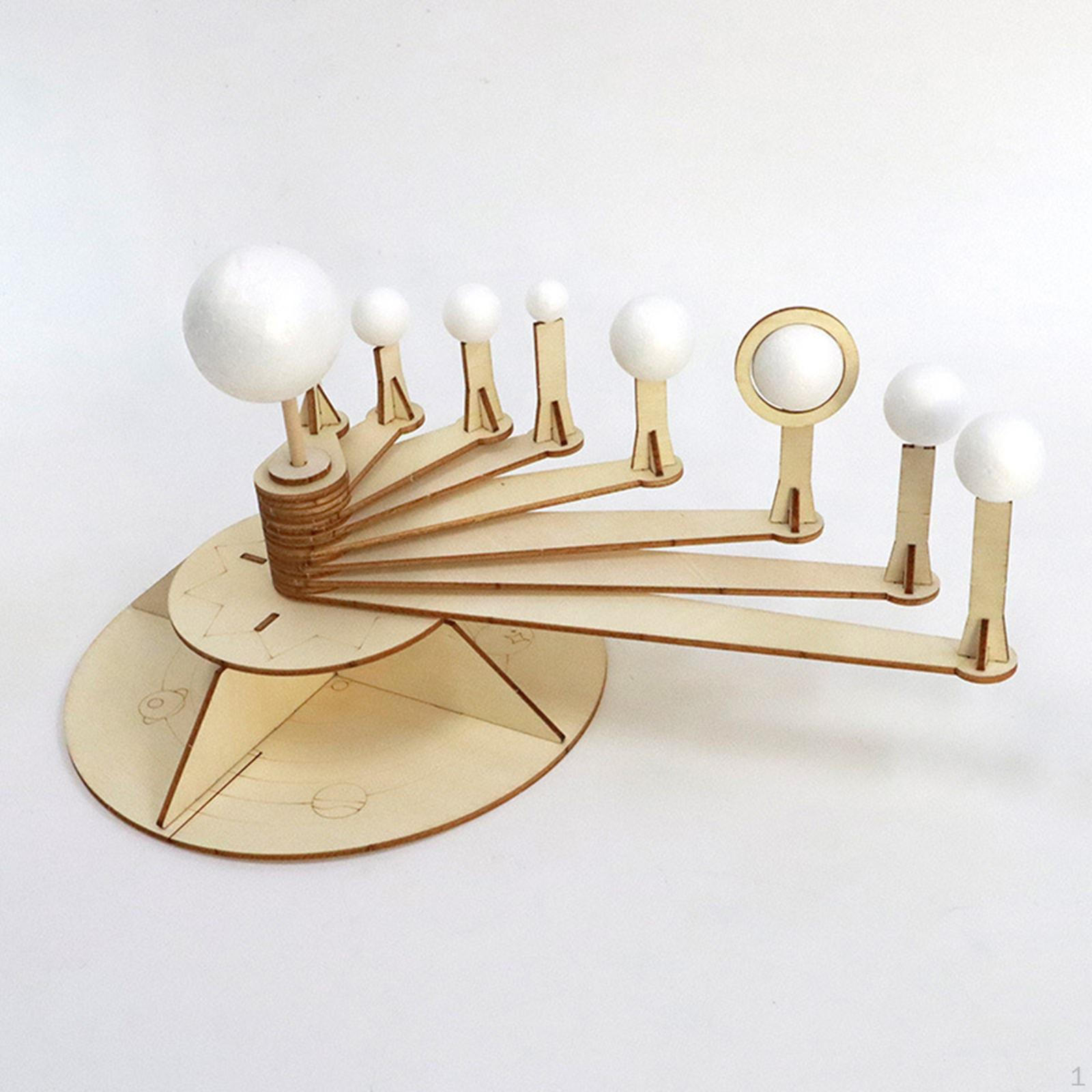 

Solar System Model Kit Space Toy Unfinished Physics Learning Tool Nine Sphere Instrument Science