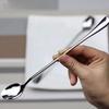 Round Dinner Dessert Long Coffee Stainless Steel Teaspoon with Handle Spoons