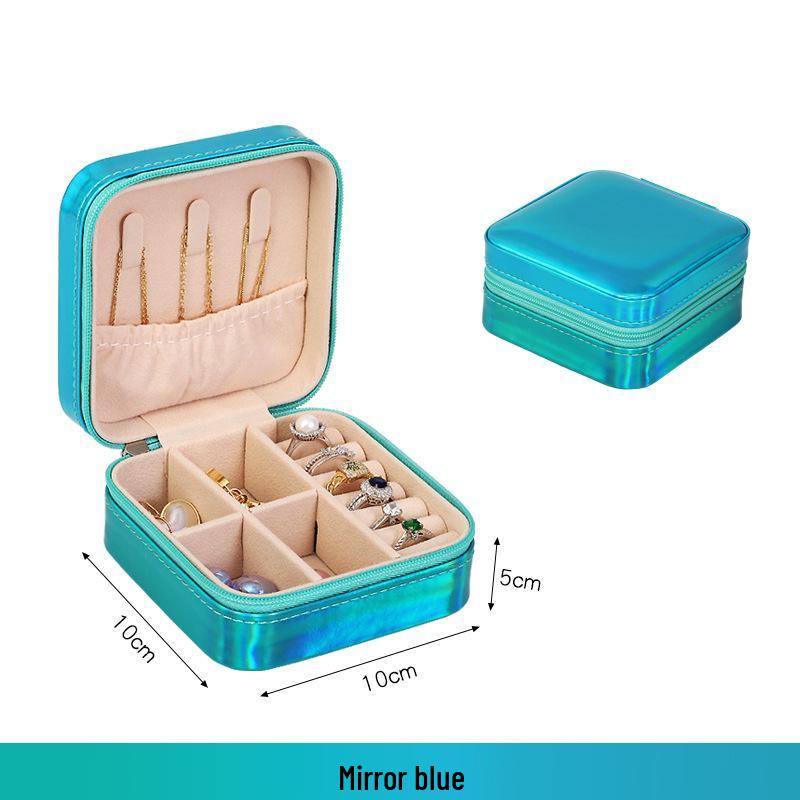 

Compact Travel Jewelry Box for Necklaces and Earrings - Anti-Oxidation Storage Solution 10*10*5CM