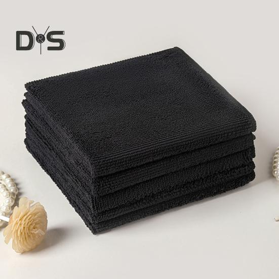 5Pcs 30x30cm Large Microfiber Cleaning Clothes Oil Stain Remover Highly Absorbent Reusable Kitchen Towels Set