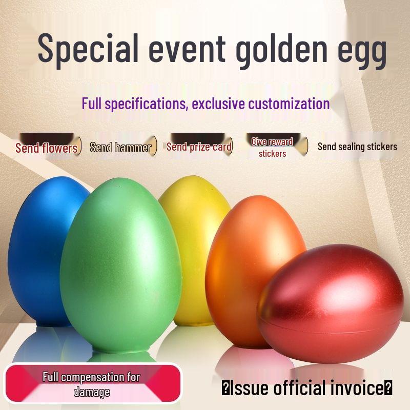 Guldäggsset - 12-25 cm Krossbara Ägg för Gatuståndsaktiviteter