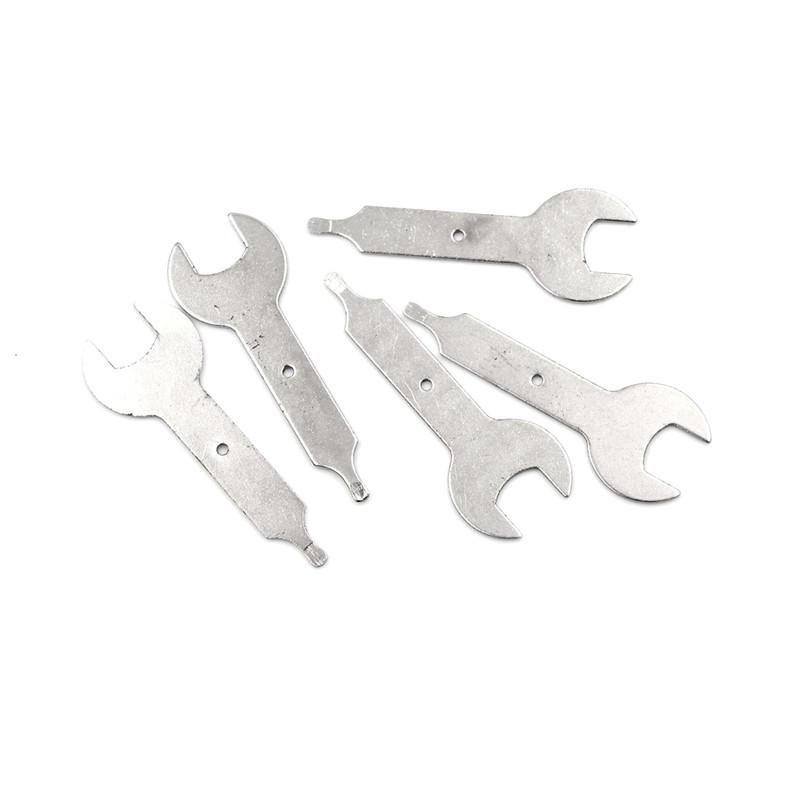 5 bucăți cheie cu colț metalic, cheie cu piuliță de 9 mm, pentru consumabile pentru scule rotative