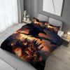 3pcs Spitfire Dragon Castle 3D Printed Bedding Set Comfortable Duvet Cover King Queen Twin Size Birthday Gift Bedroom Decoration