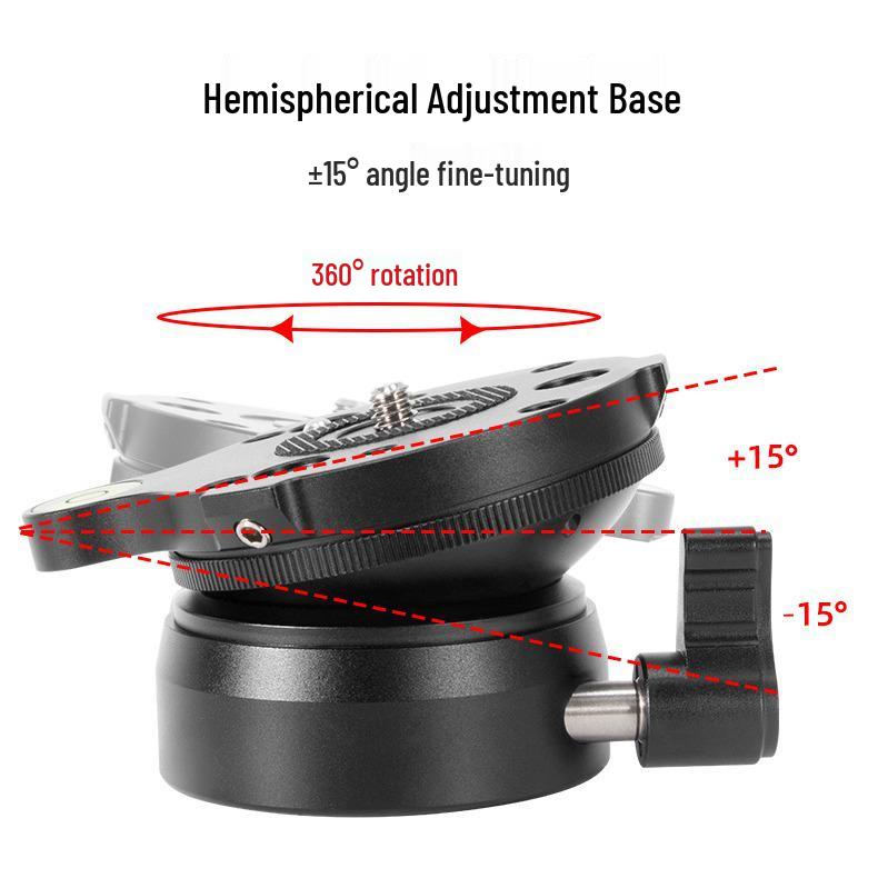 DY-60N Universal Tripod Head Leveling Base for DSLR Cameras
