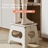 Plastic Thickened Folding Stool High Stool Foldable Household Chair Simple Children's Small Bench Outdoor Portable Save Space