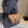 New woven niche design single shoulder messenger bag going out fashionable casual retro versatile bag