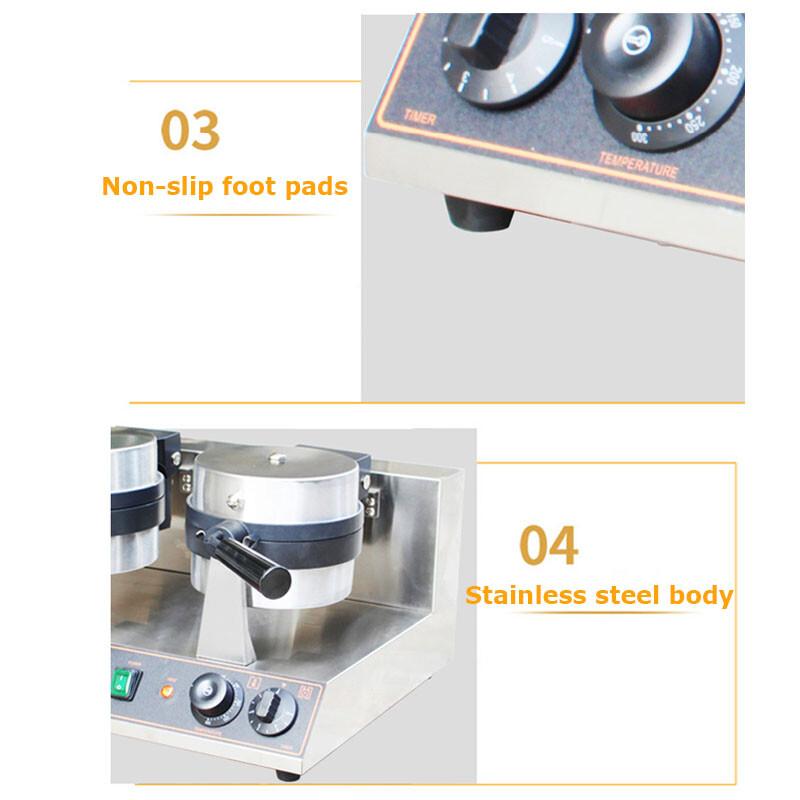 220V Μηχανή Χάμπουργκερ Μηχανή Μπέργκερ Μηχανή Βάφλας Παγωτού Πρέσα Πανίνι Ψήσιμο