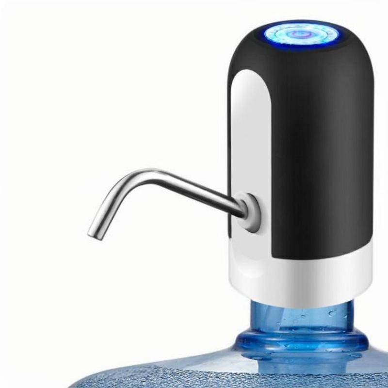 

USB-перезаряжаемый насос для 5-галлонной бутылки с водой, портативный электрический диспенсер для воды для кемпинга, многоразовый чёрный