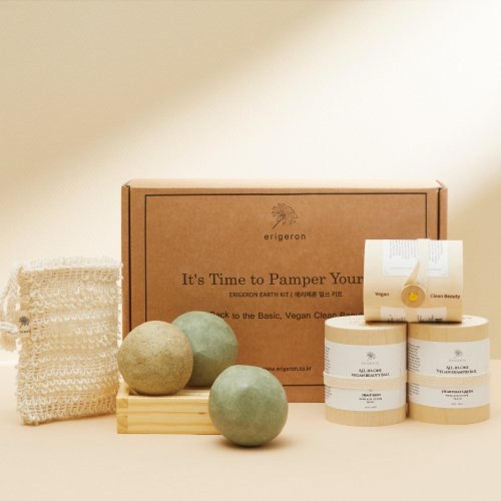 Erigeron All In One Vegan Beauty bAll Shampoo Gift Set 3 Pieces none