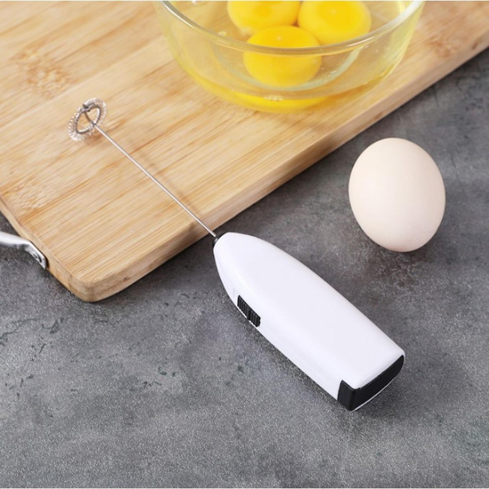

Handheld Electric Egg Mixer Whisk Cream for Home Baking one size білий