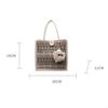 Food Bento Bag Wear-Resistant Portable Shopping Bag Printed Canvas Bag Comfortable For Shopping Commuting Gifting