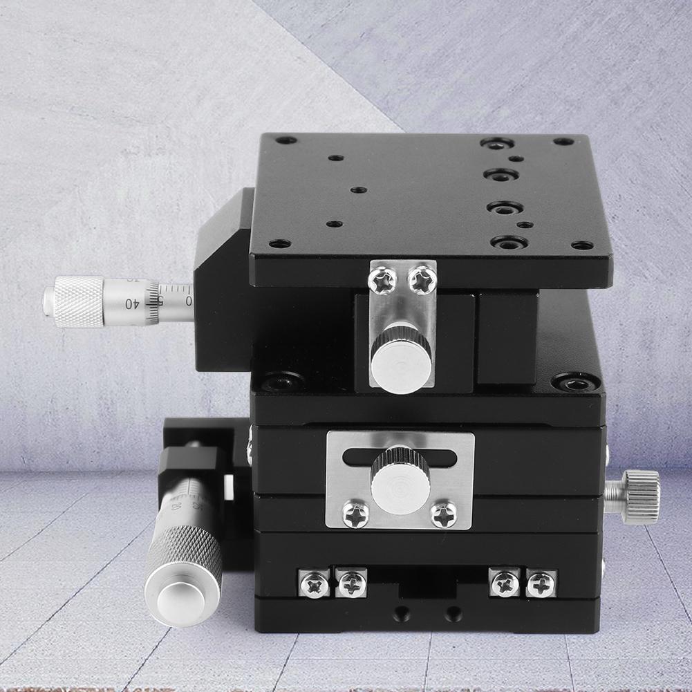 SEMXYZ 60 XYZ Micrometer Trimming Platform Linear Stage Bearing Tuning Sliding Table 60*60mm