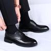 Men Leather Shoes Lace Up Oxfords Patent Leather Men Shoe Outdoor Oxford Wedding Leather Dress Shoes Gentleman Office Man Shoes