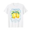 Amalfi Capri Lemons Italy Art T Shirt Coastal Souvenir Vintage Washed Unisex Slightly Versatile Top For Everyday Wear