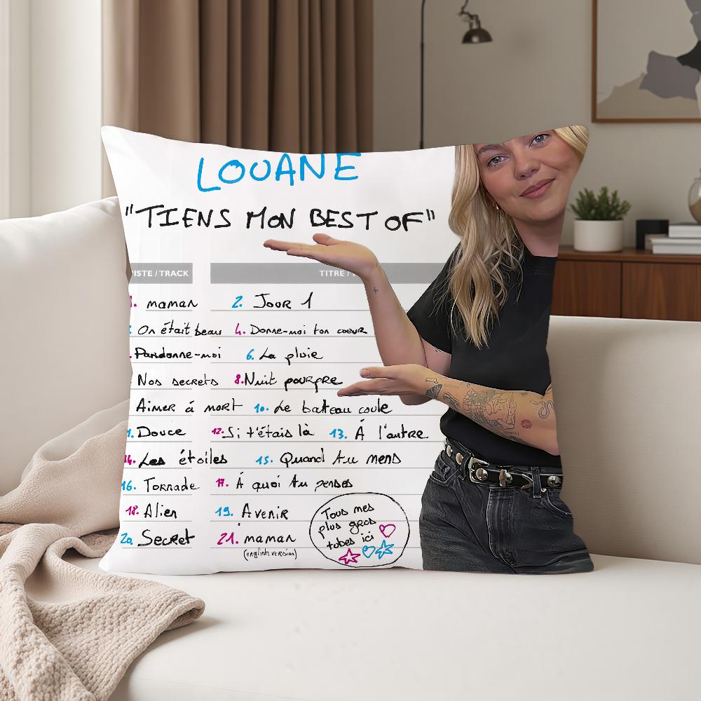 Singer Louane Maman Pillow Case Suitable For Bedrooms Living Rooms Cars Home Decoration