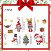 Adesivos de geladeira magnéticos de desenho animado de Natal, árvore de Natal, alce de Papai Noel, boneco de neve, adesivos de parede de geladeira de cozinha, decoração magnética de Natal