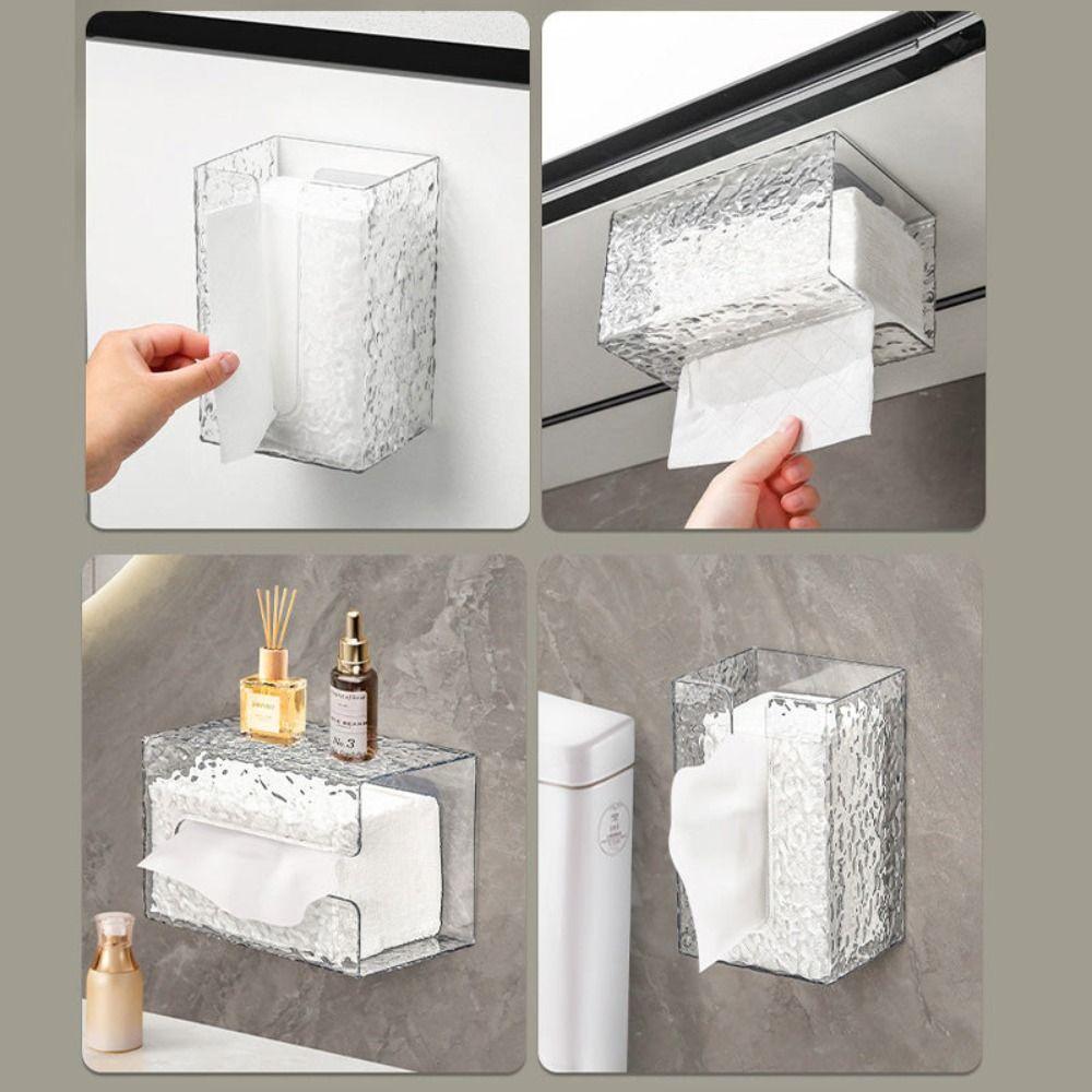 Taschentuchbox mit Gletschermuster zur Wandmontage, multifunktionale Toilettenpapierbox, praktische Taschentuchbox