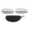1 Pair Workout Grips Multifunctional Weight Lifting Rubber Gym Grips for Barbell and Dumbbell