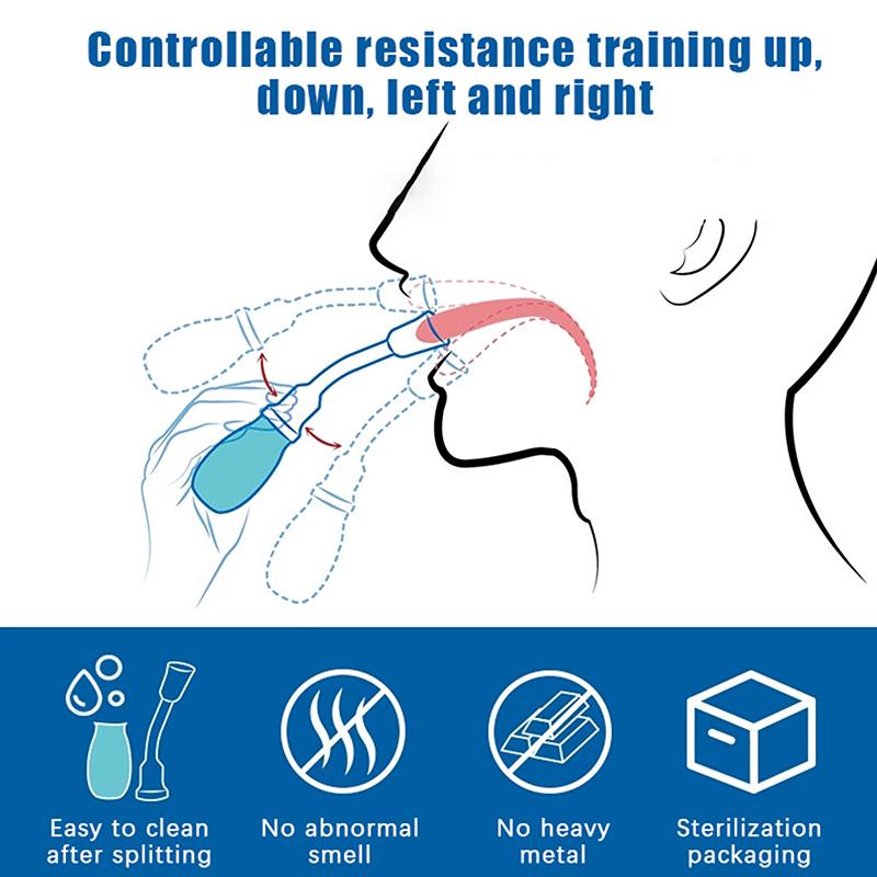 Oral Muscle Perceiving Trainer Rehabilitation Speech Therapy Tongue Function Care Training Massager Recovery Tool For Kids