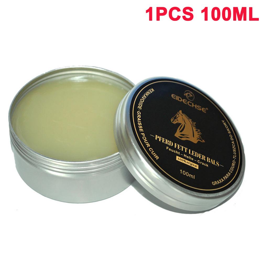 100ML Car Seat Leather Refurbished Wax Leather Shoes Polish Glazing Wax for Leather Renovation, Sofa, Car Seat 1/2PCS