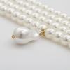 European and American Retro Baroque Imitation Pearl Choker Necklace