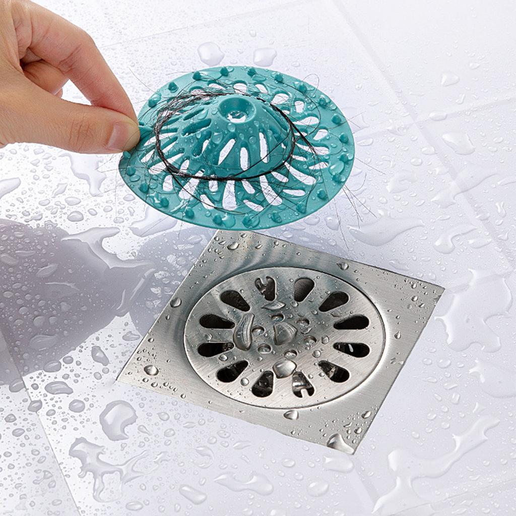 Shower Drain Covers Anti Clogging Efficient Volcano Shape Sink Hair Stopper Bathroom Filter Cover for Shower Room