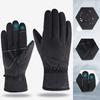 Autumn and Winter Outdoor Training Windproof  Waterproof and Anti Slip Sports Cycling Camouflage Touch Screen Fleece Warm Gloves Equipment for Men