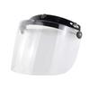 Visiera Durevole Antivento a 3 Bottoni per Caschi da Moto Ribaltabile Su Giù Aperto Antiabbagliante Accessori per Casco