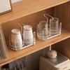 Iron Art Cup Holder Dispenser Disposable Cup Rack Kitchen Countertop Storage Box Durable Coffee Cup Lid Storage for Home