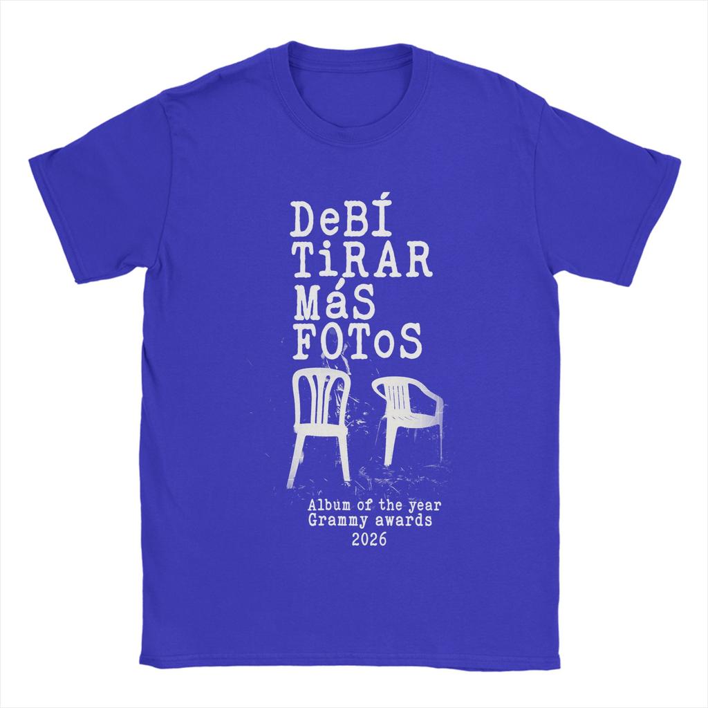 Casual Dbtf Debi Tirar Mas Fotos Bad Bunny TShirt Unisex Crewneck Cotton T Shirt Short Sleeve Tees Graphic Printed Clothing