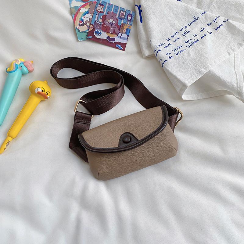 Stylish Korean Mini Half Moon Children s Purse For Boys And Girls In Trendy Colors хаки