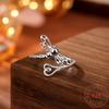 Charming adjustable dragonfly ring925Made of pure silver, the fashionable open design for women is perfect for celebrations and holidays