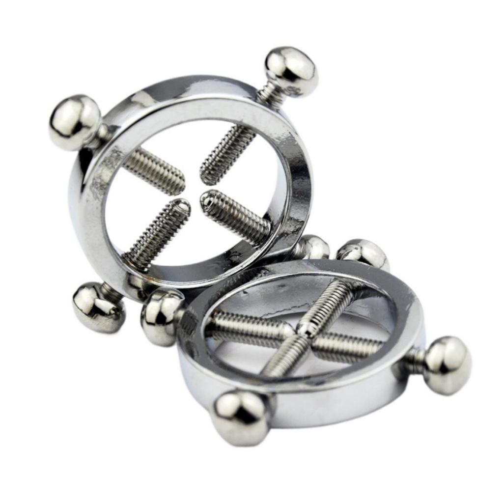 2 pcs Clip Clamps Adjustable Metal Rings for Men Women