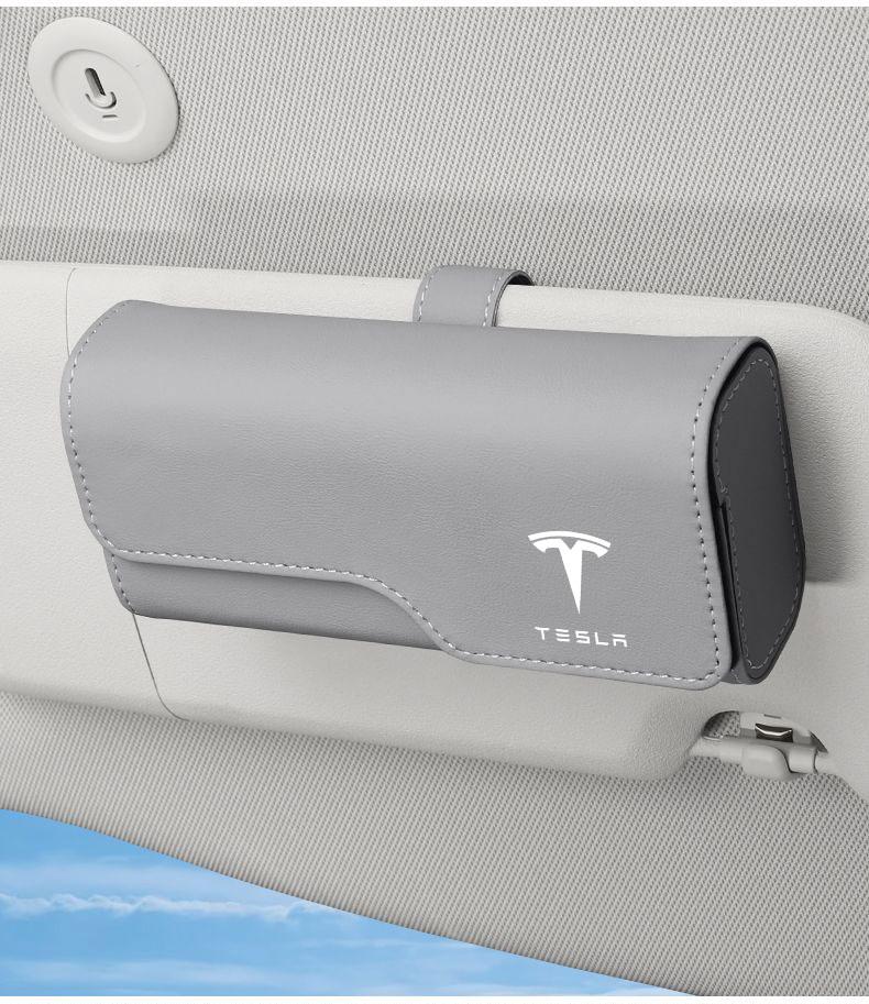 AMU1 Tesla Model Y Juniper Tesla Model 3 S X Highland Body Kit interior Accessories Car Sunglasses Glasses Holder Glasses Case Clip