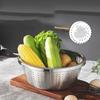 ZISIZ Stainless Steel Mixing and Draining Bowl Set