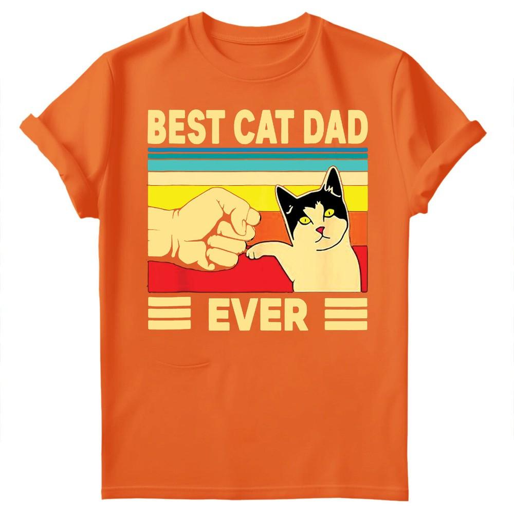 Best Cat Dad Ever Fathers Day Gift For Daddy Unisexs Present Birthday TShirts FD