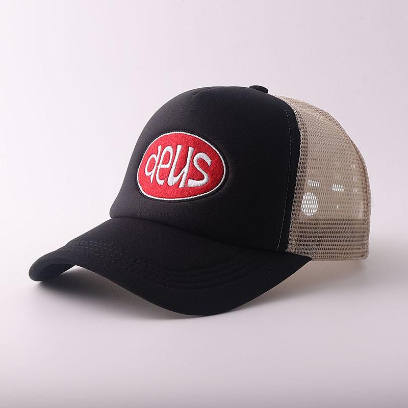 New printed baseball cap European and American outdoor breathable truck driver mesh cap