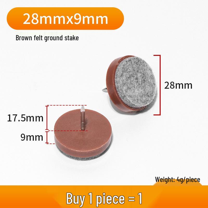 Thickened Silent Anti-slip Furniture Floor Pads: Moisture-proof Felt Nail Protectors for Tables, Chairs, Sofas, Cabinets.