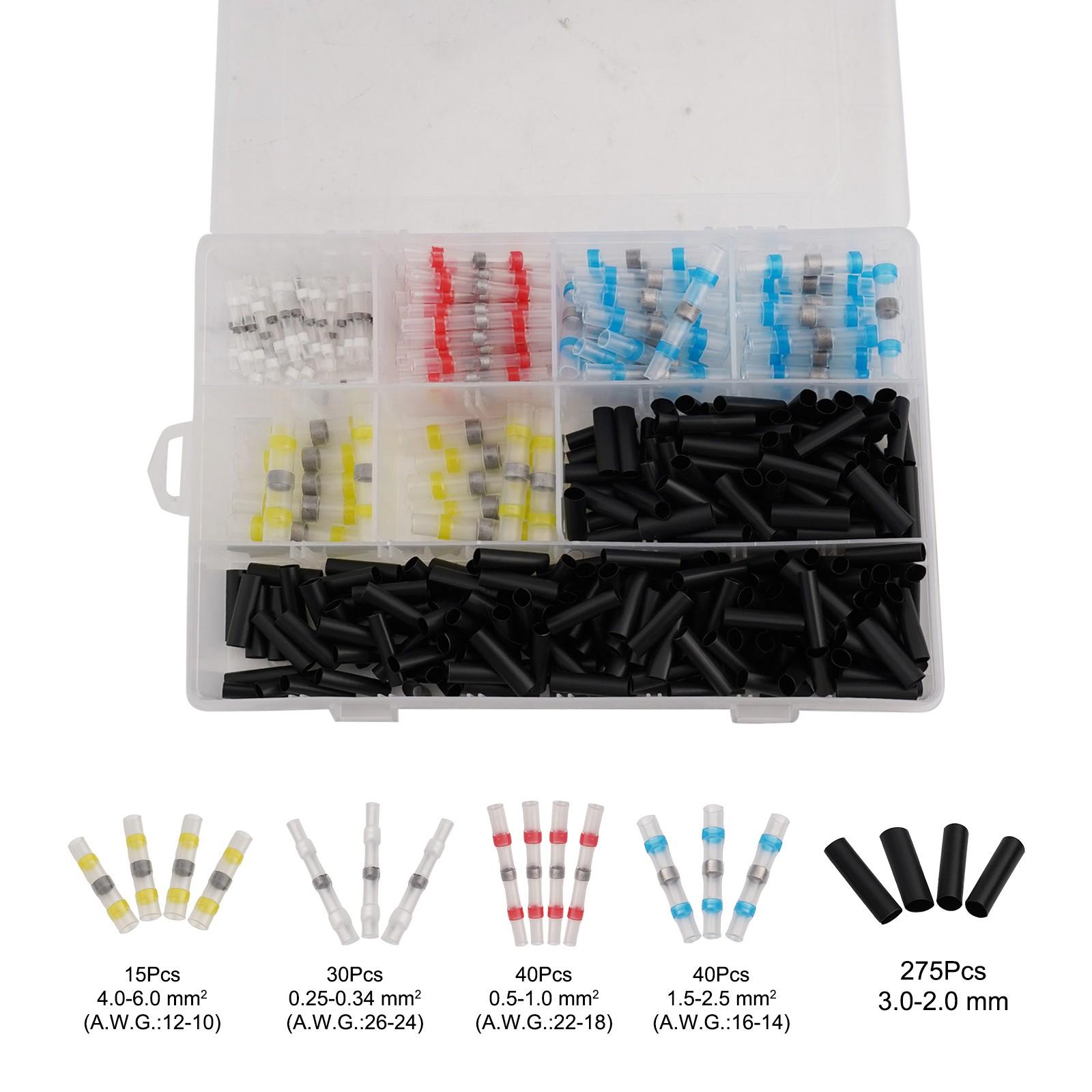 

Secure Solder Seal Sleeve Connectors Waterproof Wire Joint Kit with Heat Shrink